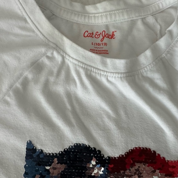 🎁Cat & Jack Girls Short Sleeve Shirt- Size Large🎁 - Picture 5 of 6